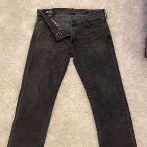 Hollister Black Worn Wash Denim